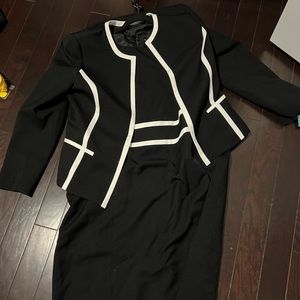 Black Label by Evan-Picone Contrast-Trim Jacket